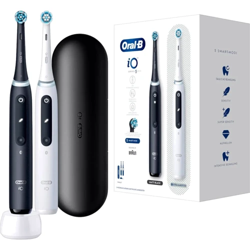 Зубная щетка Набор из 2-х электрических зубных щеток Oral-B iO Series 5 Duo Black and White: Тип Набор
