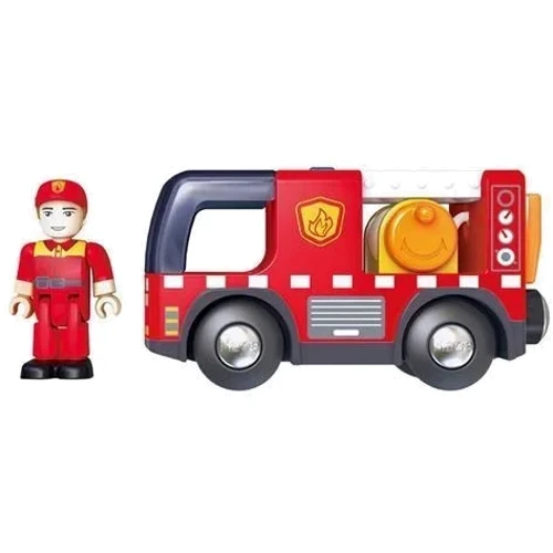 Іграшкова пожежна машина Hape із сиреною (E3737)