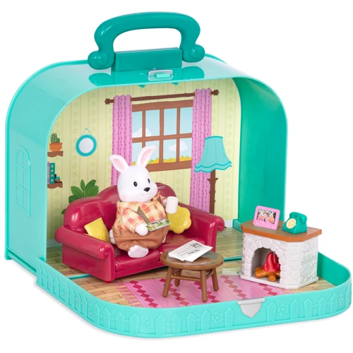 Игровой набор Li'l Woodzeez Кейс голубой (гостиная) с аксессуарами (WZ6599Z) фото 3