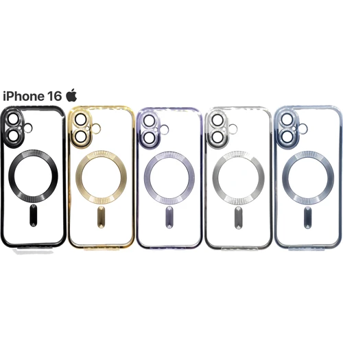 Чехол для iPhone BeCover Chrome Case with MagSafe Silver for iPhone 16 (712073): Цвет серебристый