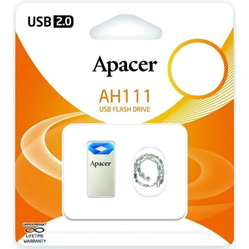 USB-флешка Apacer AH111 64GB USB 2.0 Blue (AP64GAH111U-1) фото 4