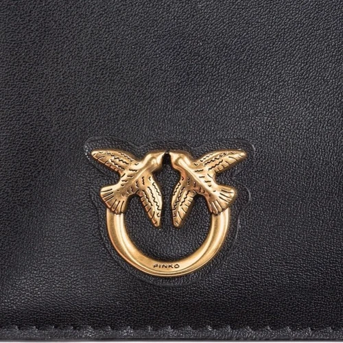Жіночий гаманець PINKO AIRONE CARDHOLDER VITELLO SETA чорний (100251A0F1Z99Q): Стать Женский