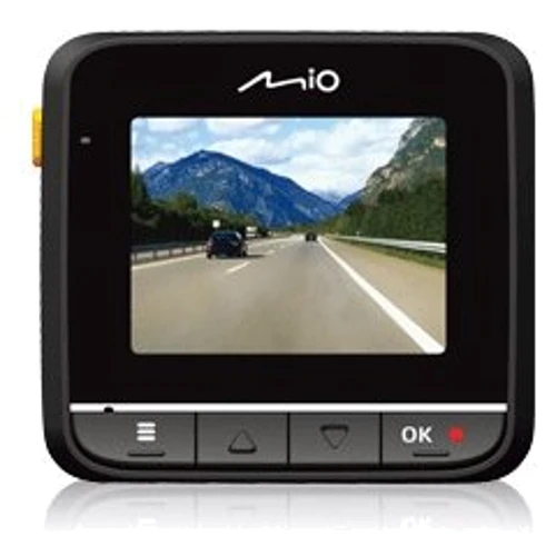 Mio MiVue 338: Оснащение аккумулятор, дисплей, инфракрасная подсветка (ночная сьемка), микрофон, печать даты и времени на вид