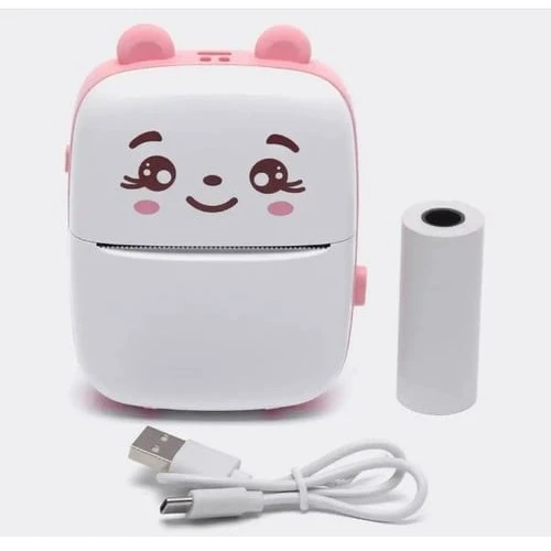 Портативний дитячий принтер Mini printer з термодруком Pink (Інтерактивні іграшки)(79006511)Stylus approved