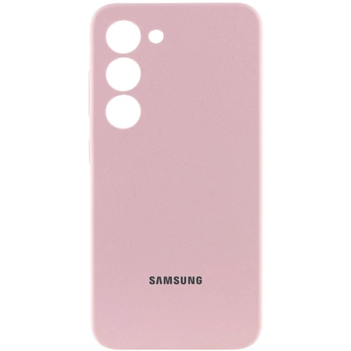 Чехол для телефонов Lakshmi Premium Silicone Case with Logo Full Camera Pink Sand for Samsung S911 Galaxy S23
