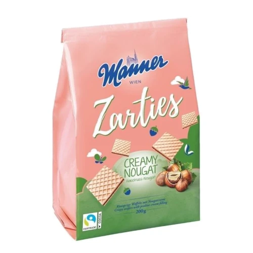 Вафли Manner Zarties с ореховым кремом 200 г (9000331627489)