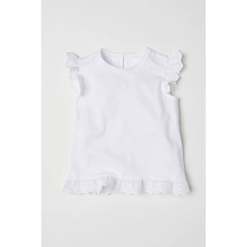 Футболка H & M 6428648 80 см біла