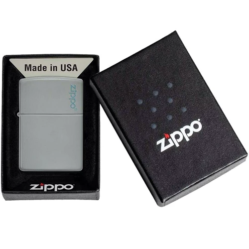 Запальничка Zippo 49452 Flat Grey Zippo Logo (49452 ZL) фото 4