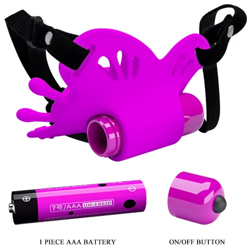 Вибратор-бабочка Pretty Love Clitoral Massager Sloane Purple