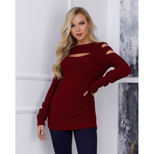 Реглан ISSA PLUS WN20-04 46 бордовый