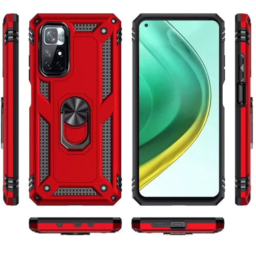 Чехол для телефонов BeCover Military Red for Xiaomi Poco M4 Pro 5G (707122): Материал TPU (термополиуретан) и пластик