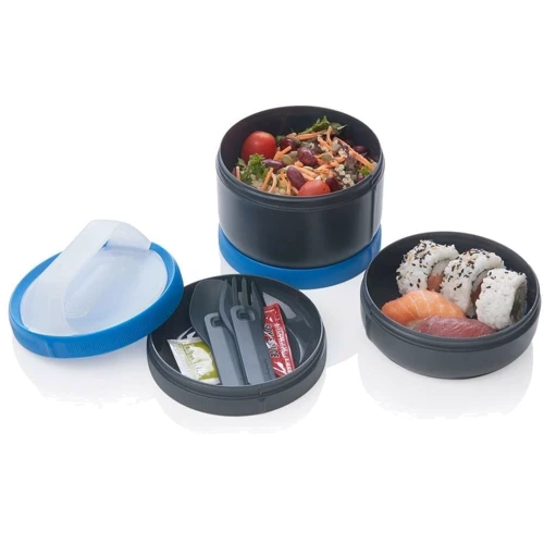 Набір контейнерів Humangear Stax Storage Container Set XL/EatSystem white/blue: Виробник Humangear