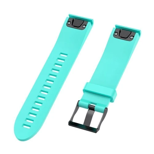 Ремешок Garmin QuickFit 20 Dots Silicone Band Teal (QF20-STSB-TEAL): Цвет бирюзовый