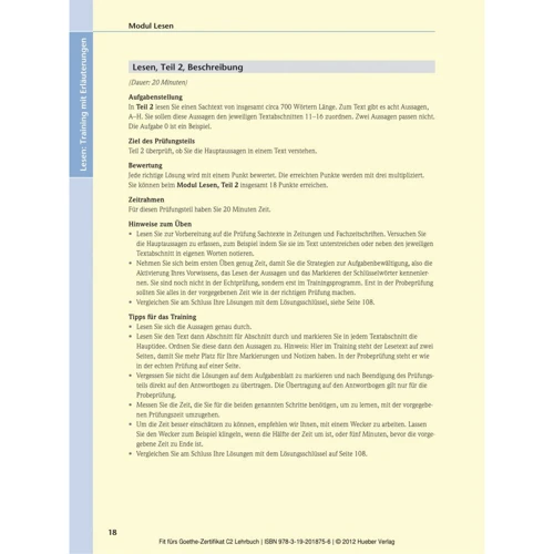 Fit fürs Goethe-Zertifikat C2 mit Audio-CD: ISBN 9783192018756, 978-3-19-201875-6