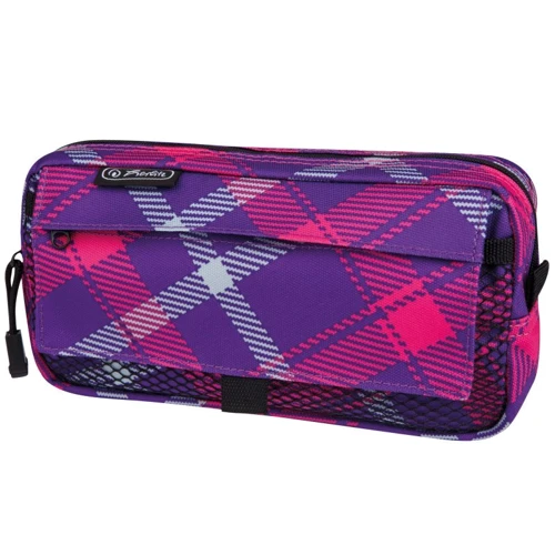 Пенал Herlitz Pockets Check Pink фиолетовый (11281698)