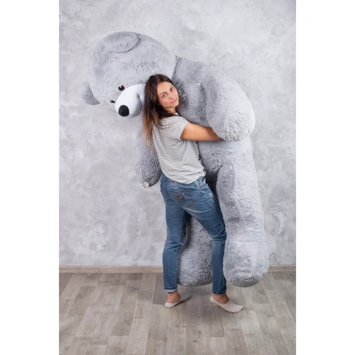 Мягкая игрушка Уильям 250 см серый