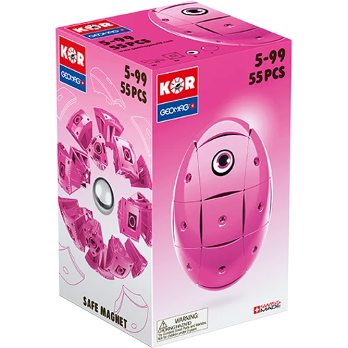 Geomag KOR Pantone Pink | Магнитный конструктор Геомаг Кор розовый