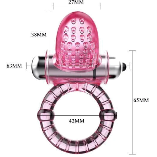Эрекционное кольцо с вибрацией Sweet Vibration Ring, BI-014081