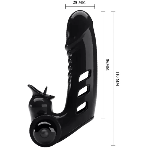 Клиторальный стимулятор на палец Pretty Love - Corbin Finger Black, BI-014859