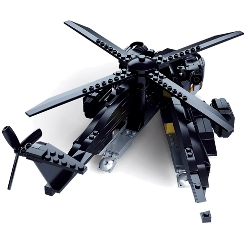 Конструктор SLUBAN M38-B0775 поліція, вертоліт, машина, фігурки, 830дет, 57-38-9см фото 5