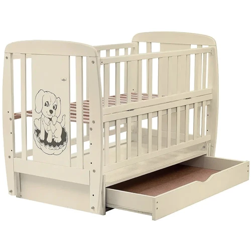 Детская кроватка Babyroom Собачка DSMYO-3 слоновая кость (625293)