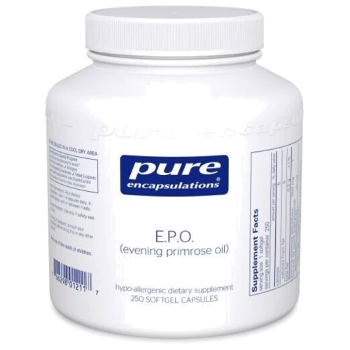 Pure Encapsulations E.P.O. (Evening Primrose Oil), 250 Softgel Capsule (PE-01211)