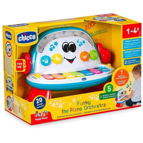 Іграшка музична Chicco Фортепіанний оркестр Funky (10111.00): Матеріал Пластмаса
