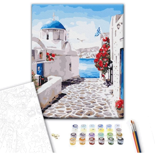 Картина по номерам Brushme Улица Санторини 40х50 см (BS27704): Производитель Brushme