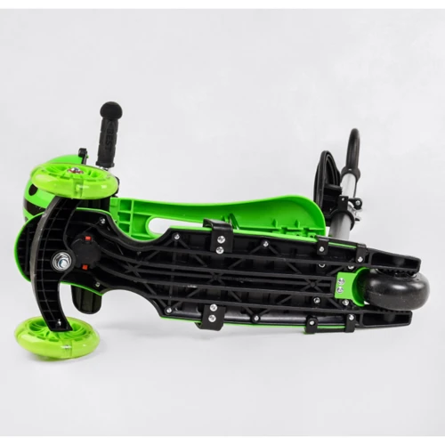 Самокат Best Scooter с защитным бампером зеленый (47007): Количество колес 3