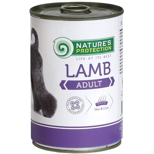 Вологий корм Nature's Protection Adult Lamb для собак з ягнятком 800 г (KIK24632)