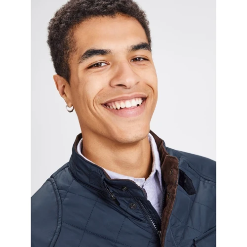 Куртка Jack & Jones 94316926 46 синяя демисезон: Фасон Стеганый