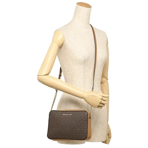 Женская сумка кросс боди Michael Kors коричневая (192877938255) фото 13