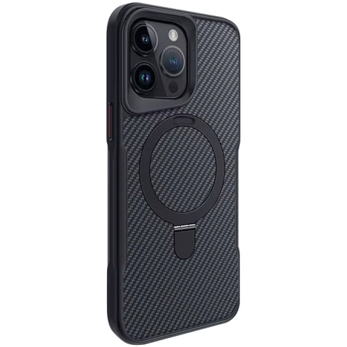 Чохол для iPhone Mobile Case TPU+PC Metal Buttons with MagSafe Carbon Black for iPhone 14 Pro