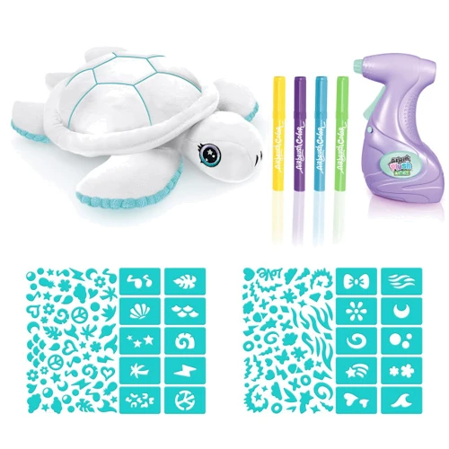 Набор для творчества Canal Toys DIY Airbrush Plush Nature Черепаха зеленая (OFG280)