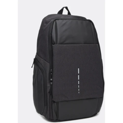 Мужской рюкзак Monsen черный (C1027-black): Фактура Тканая, Матовая