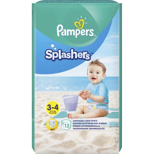 Підгузки Pampers для плавання Splashers Розмір 3-4 (6-11 кг) 12 шт (8001090698346) фото 6