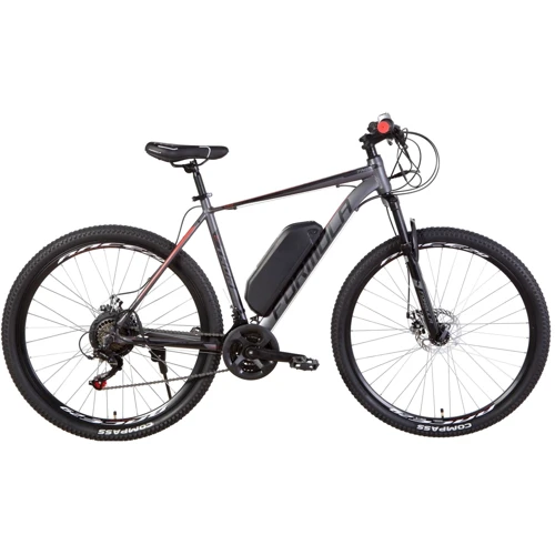 Электровелосипед 29" Formula THOR 1.0 500Вт 48В, 2021 (серо-черный с красным (м)) (ELB-FR-29-121)