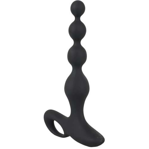 Анальная цепочка с вибрацией Orion Black Velvets Rechargeable Anal Beads