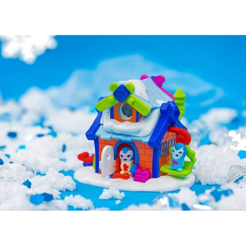 Игровая фигурка Nanables Jazwares Small House Зимняя страна чудес Лыжный домик Тайник 8 см (NNB0031)