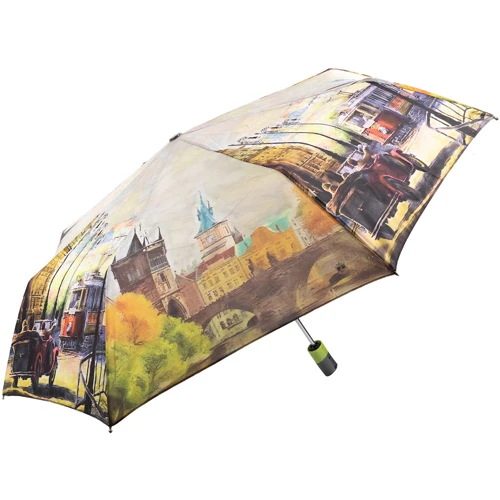 Зонт женский автомат Magic Rain бежевый (ZMR7224-6): Тип ручки Прямая