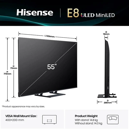 Телевизор Hisense 55E8Q