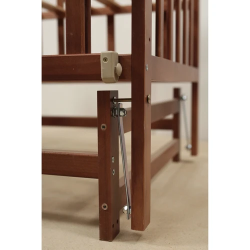 Кровать VALERI на шарнирах с откидной боковиной на подшипнике (600x1200) (бук)