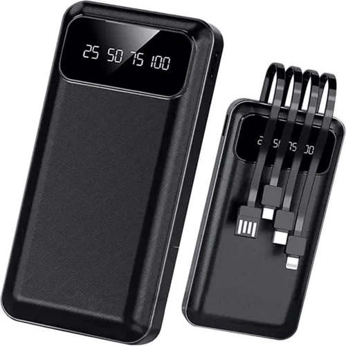 Внешний аккумулятор King Power Bank 30000mAh 4 in 1 LED Black (KP-37): Емкость батареи, мАч 30000