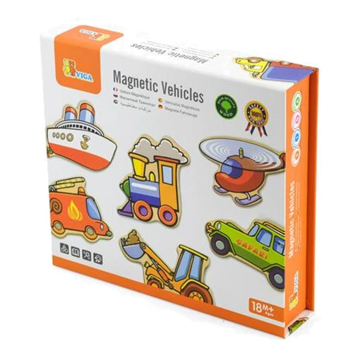 Набір магнітів Viga Toys Транспорт 20 шт (58924N): Виробник Viga Toys