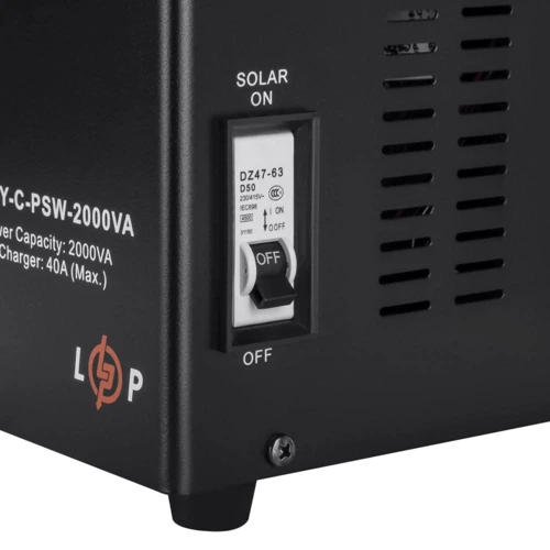 Автономный солнечный инвертор (off-grid) LogicPower LPY-C-PSW-2000VA 1400W MPPT 24V (4126): Число фаз 1