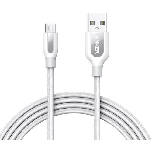 Кабель ANKER USB Cable to microUSB Powerline+ V3 1.8m White (A8143H21)