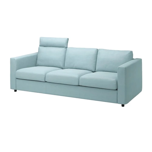 

Чехол на 3-местный диван ІКЕА Vimle с подголовником / Saxemara светло-голубой (s79424157)