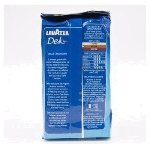 Кофе Lavazza Dek Gusto Classico, 250 г (молотый) (WT00337): Вид напитка кофе молотый