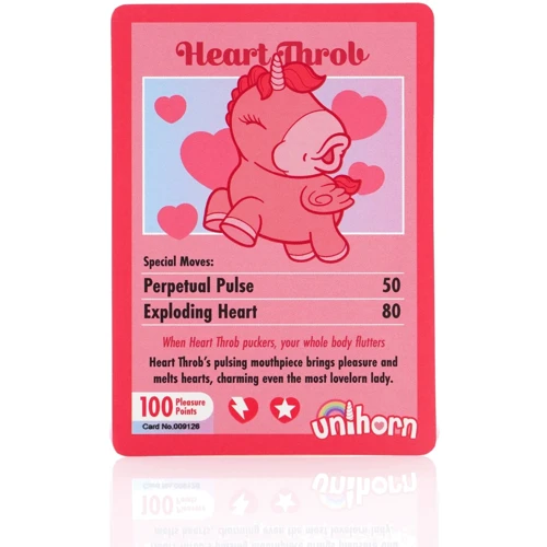 Вібратор-єдиноріжка Unihorn - Heart Throb, з пульсацією