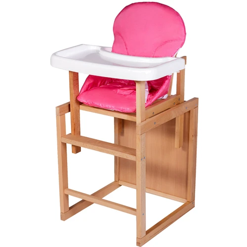 Стульчик- трансформер Наталка светлый пластиковая столешница розовый (621965): Тип трансформер